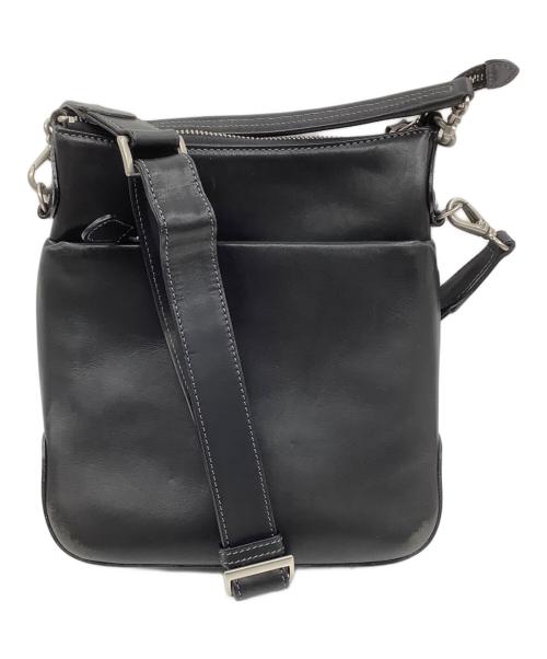SOMES（ソメス）SOMES (ソメス) レザーショルダーバッグ ブラックの古着・服飾アイテム