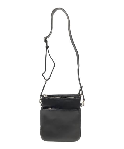 SOMES（ソメス）SOMES (ソメス) レザーショルダーバッグ ブラックの古着・服飾アイテム
