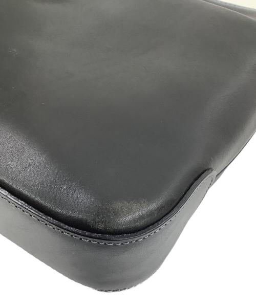SOMES（ソメス）SOMES (ソメス) レザーショルダーバッグ ブラックの古着・服飾アイテム
