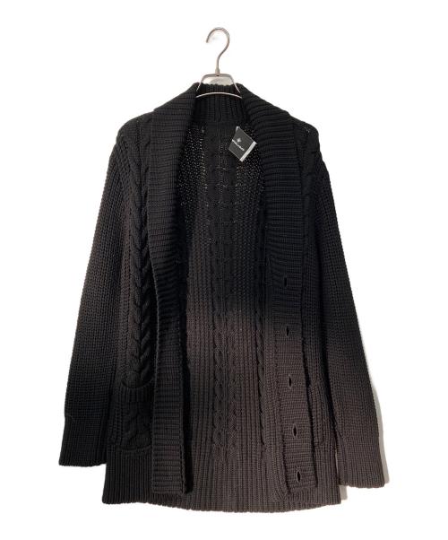 TAGLIATORE（タリアトーレ）TAGLIATORE (タリアトーレ) ショールカラーカーディガン ブラック サイズ:48の古着・服飾アイテム