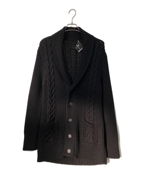 TAGLIATORE（タリアトーレ）TAGLIATORE (タリアトーレ) ショールカラーカーディガン ブラック サイズ:48の古着・服飾アイテム