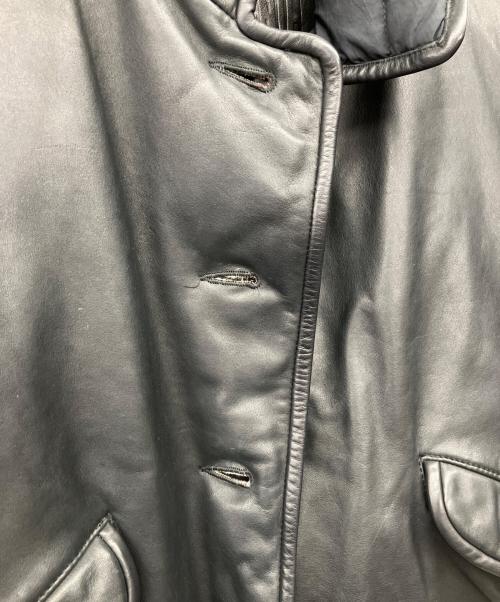 MARITHE+FRANCOIS GIRBAUD（マリテフランソワジルボー）MARITHE+FRANCOIS GIRBAUD (マリテフランソワジルボー) リバーシブルレザー・ダウンジャケット ブラック サイズ:Mの古着・服飾アイテム