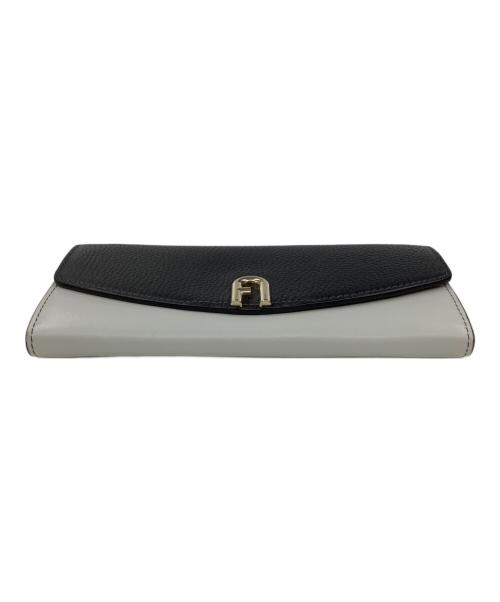 FURLA（フルラ）FURLA (フルラ) 長財布 ブラック×グレーの古着・服飾アイテム