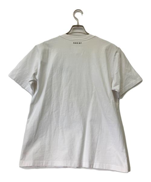 sacai（サカイ）sacai (サカイ) 半袖カットソー ホワイト サイズ:3の古着・服飾アイテム