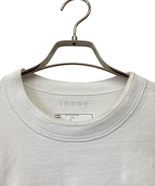 sacai（サカイ）sacai (サカイ) 半袖カットソー ホワイト サイズ:3の古着・服飾アイテム