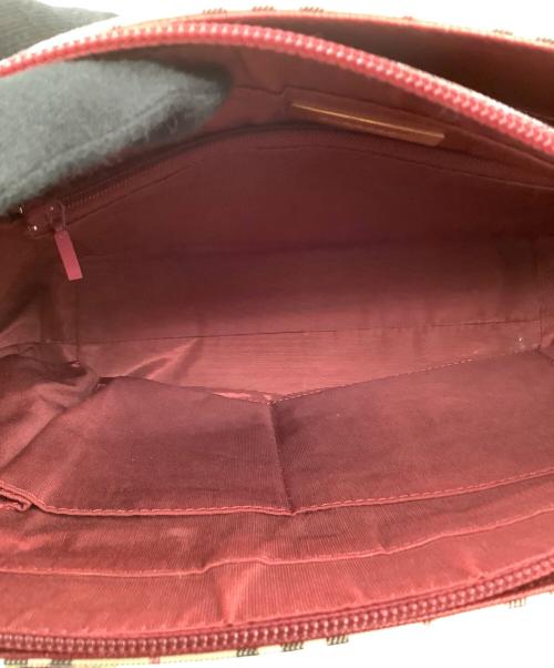 BURBERRY（バーバリー）BURBERRY (バーバリー) ノバチェックトートバッグ ベージュ×レッドの古着・服飾アイテム
