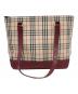 BURBERRY（バーバリー）の古着「ノバチェックトートバッグ」｜ベージュ×レッド