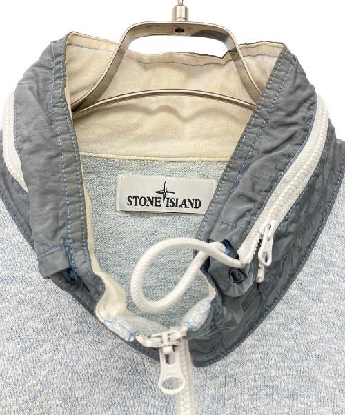 STONE ISLAND（ストーンアイランド）STONE ISLAND (ストーンアイランド) フルジップブルゾン ライトブルー サイズ:XXLの古着・服飾アイテム