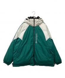 adidas Originals（アディダスオリジナル）の古着「リバーシブルダウンジャケット」｜グリーン×ブラック