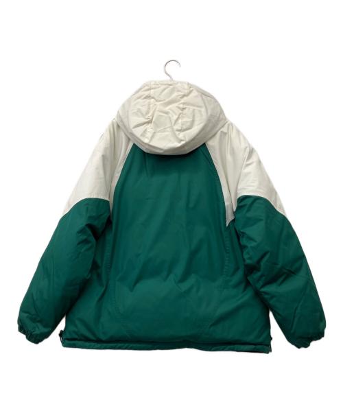 adidas Originals（アディダスオリジナル）adidas originals (アディダスオリジナル) リバーシブルダウンジャケット グリーン×ブラック サイズ:2XLの古着・服飾アイテム