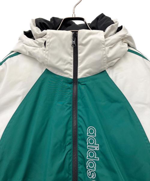 adidas Originals（アディダスオリジナル）adidas originals (アディダスオリジナル) リバーシブルダウンジャケット グリーン×ブラック サイズ:2XLの古着・服飾アイテム