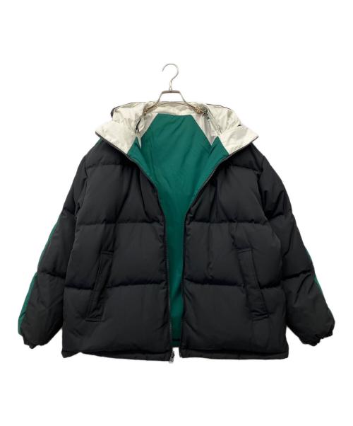 adidas Originals（アディダスオリジナル）adidas originals (アディダスオリジナル) リバーシブルダウンジャケット グリーン×ブラック サイズ:2XLの古着・服飾アイテム