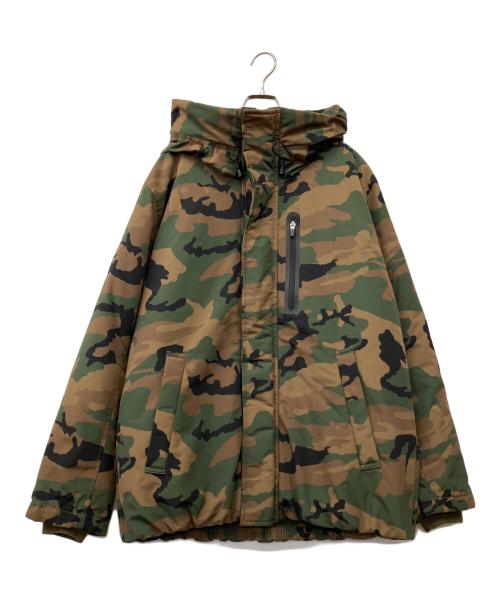 AVIREX（アヴィレックス）AVIREX (アヴィレックス) ダウンジャケット カーキ×グリーン サイズ:XLの古着・服飾アイテム