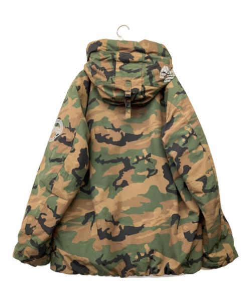 AVIREX（アヴィレックス）AVIREX (アヴィレックス) ダウンジャケット カーキ×グリーン サイズ:XLの古着・服飾アイテム