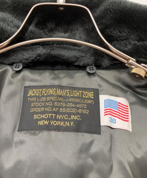 Schott（ショット）Schott (ショット) フライトジャケット ブラック サイズ:38の古着・服飾アイテム