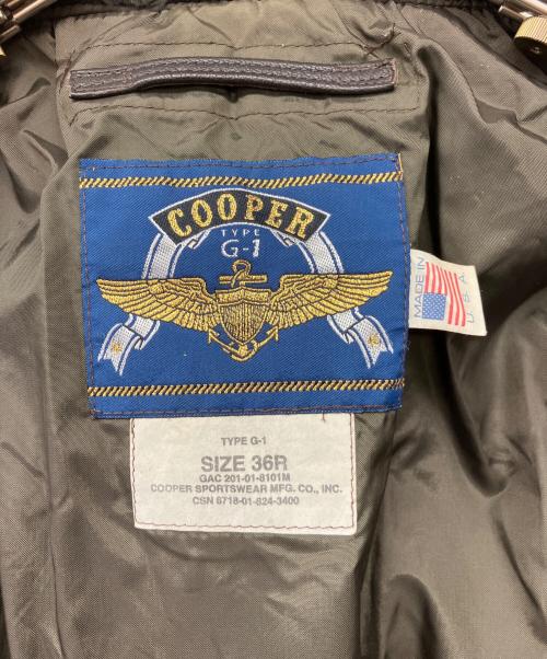 cooper（クーパー）COOPER (クーパー) G-1フライトジャケット ダークブラウン サイズ:36Rの古着・服飾アイテム