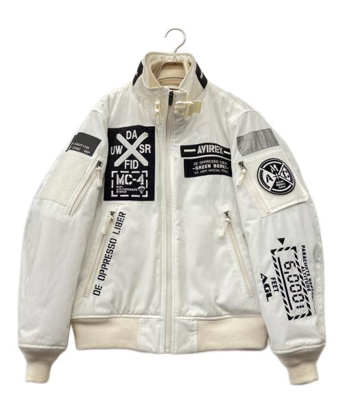 AVIREX（アヴィレックス）AVIREX (アヴィレックス) フライトジャケット ホワイト サイズ:Mの古着・服飾アイテム