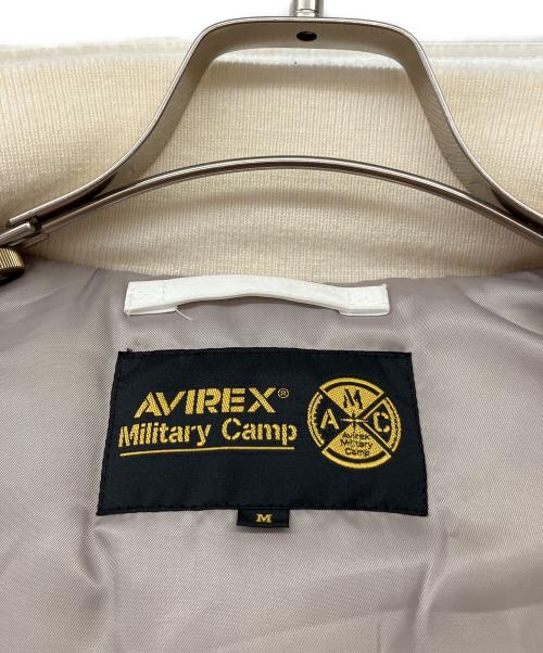 AVIREX（アヴィレックス）AVIREX (アヴィレックス) フライトジャケット ホワイト サイズ:Mの古着・服飾アイテム