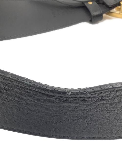 GUCCI（グッチ）GUCCI (グッチ) ダブルG ワイドベルト ブラックの古着・服飾アイテム