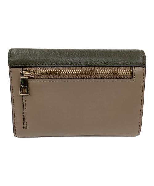 FURLA（フルラ）FURLA (フルラ) 財布 ベージュ×グリーンの古着・服飾アイテム