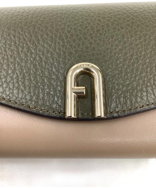 FURLA（フルラ）FURLA (フルラ) 財布 ベージュ×グリーンの古着・服飾アイテム