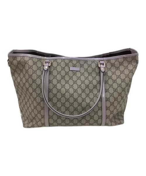 GUCCI（グッチ）GUCCI (グッチ) GGスプリーム ベージュ×ラベンダーの古着・服飾アイテム