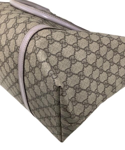 GUCCI（グッチ）GUCCI (グッチ) GGスプリーム ベージュ×ラベンダーの古着・服飾アイテム