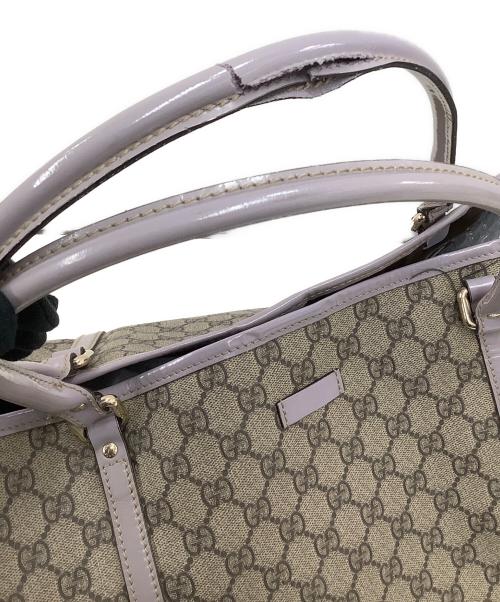 GUCCI（グッチ）GUCCI (グッチ) GGスプリーム ベージュ×ラベンダーの古着・服飾アイテム