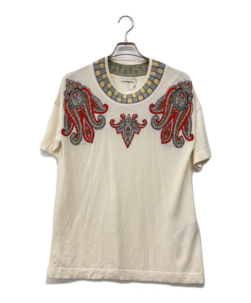 ETRO（エトロ）ETRO (エトロ) 薄手ニット アイボリー サイズ:44の古着・服飾アイテム