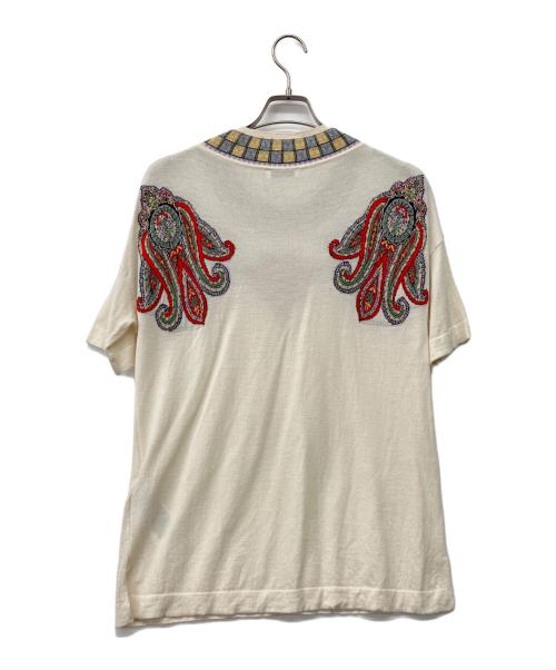 ETRO（エトロ）ETRO (エトロ) 薄手ニット アイボリー サイズ:44の古着・服飾アイテム