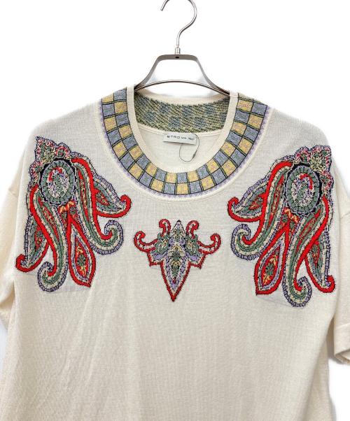 ETRO（エトロ）ETRO (エトロ) 薄手ニット アイボリー サイズ:44の古着・服飾アイテム