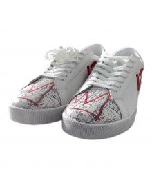 via SANGACIO×BASQUIAT（ヴィア・サンガチオ×バスキア）の古着「にゅ～ず　SG8 Jean-Michel　BASQUIATコラボスニーカー 」｜ホワイト