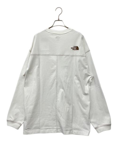 THE NORTH FACE（ザ ノース フェイス）THE NORTH FACE (ザ ノース フェイス) ESSENTIAL L/SR/TEE  ホワイト サイズ:XL 未使用品の古着・服飾アイテム