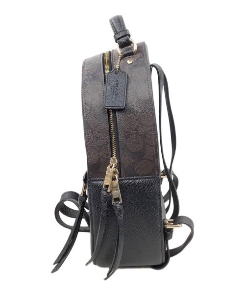COACH（コーチ）COACH (コーチ) リュック ブラック×ブラウンの古着・服飾アイテム