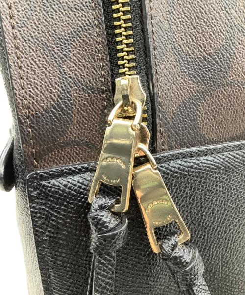 COACH（コーチ）COACH (コーチ) リュック ブラック×ブラウンの古着・服飾アイテム