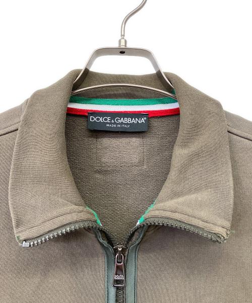 DOLCE & GABBANA（ドルチェ＆ガッバーナ）DOLCE & GABBANA (ドルチェ＆ガッバーナ) ジップアップスウェット オリーブ サイズ:52の古着・服飾アイテム