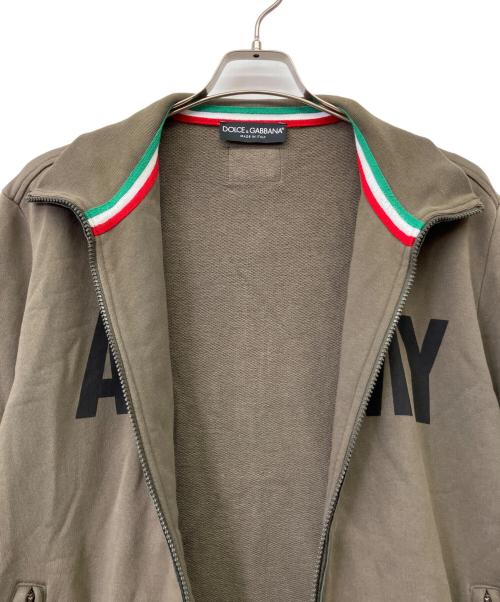 DOLCE & GABBANA（ドルチェ＆ガッバーナ）DOLCE & GABBANA (ドルチェ＆ガッバーナ) ジップアップスウェット オリーブ サイズ:52の古着・服飾アイテム