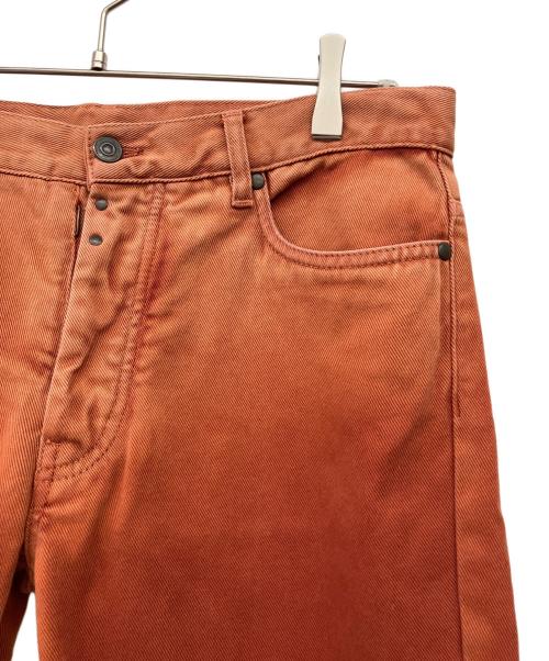 Martin Margiela 10（マルタン・マルジェラ 10）Martin Margiela 10 (マルタン・マルジェラ 10) ムラ染め加工SLIMデニムパンツ オレンジ×ブラウン サイズ:48の古着・服飾アイテム