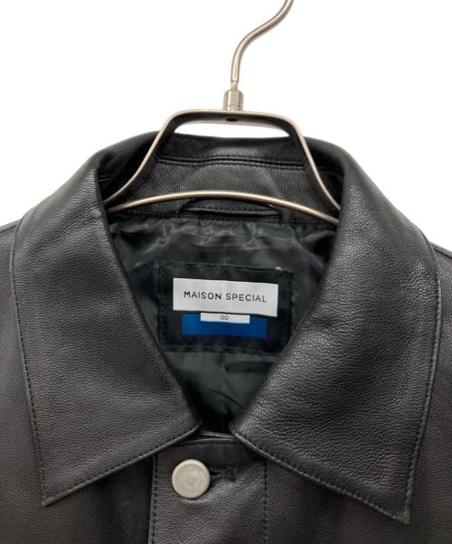 MAISON SPECIAL（メゾンスペシャル）MAISON SPECIAL (メゾンスペシャル) ラムレザージャケット ブラックの古着・服飾アイテム