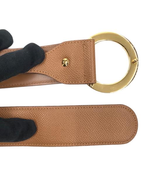 BVLGARI（ブルガリ）BVLGARI (ブルガリ) ベルト ブラウン×ゴールドの古着・服飾アイテム