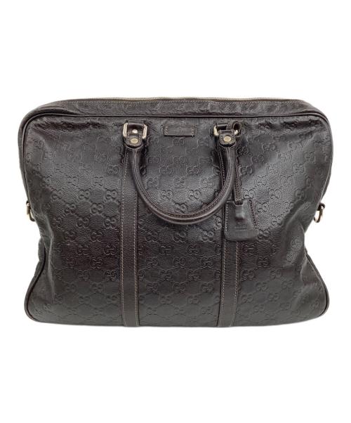 GUCCI（グッチ）GUCCI (グッチ) ブリーフケース ブラウンの古着・服飾アイテム