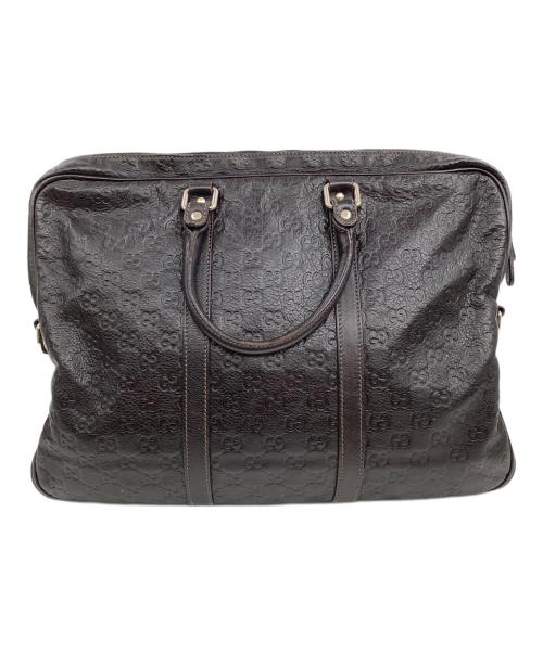 GUCCI（グッチ）GUCCI (グッチ) ブリーフケース ブラウンの古着・服飾アイテム