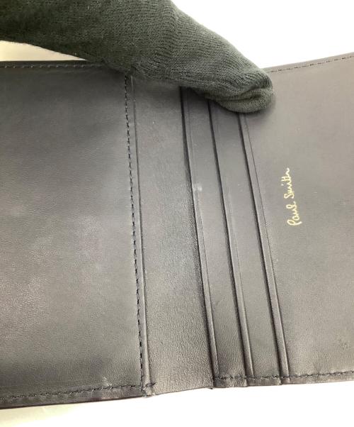 PAUL SMITH（ポールスミス）PAUL SMITH (ポールスミス) 3つ折り財布 ネイビー×ベージュの古着・服飾アイテム