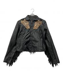 GYPSY LEATHER（ジプシーレザー）の古着「ライダースジャケット」｜ブラック