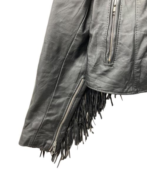 GYPSY LEATHER（ジプシーレザー）GYPSY LEATHER (ジプシーレザー) ライダースジャケット ブラック サイズ:16の古着・服飾アイテム