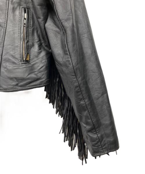 GYPSY LEATHER（ジプシーレザー）GYPSY LEATHER (ジプシーレザー) ライダースジャケット ブラック サイズ:16の古着・服飾アイテム