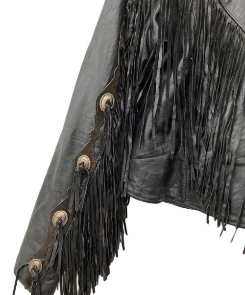 GYPSY LEATHER（ジプシーレザー）GYPSY LEATHER (ジプシーレザー) ライダースジャケット ブラック サイズ:16の古着・服飾アイテム