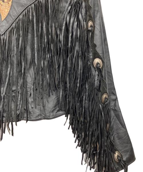 GYPSY LEATHER（ジプシーレザー）GYPSY LEATHER (ジプシーレザー) ライダースジャケット ブラック サイズ:16の古着・服飾アイテム