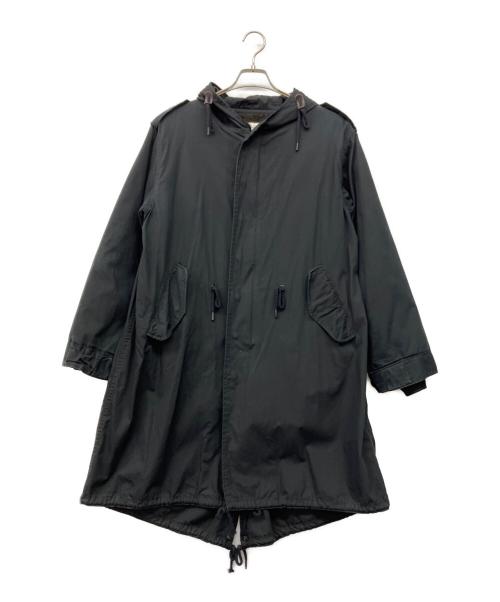 HOUSTON（ヒューストン）HOUSTON (ヒューストン) ライナー付きM-51モッズコート ブラック サイズ:xxsの古着・服飾アイテム