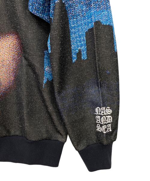 WIND AND SEA（ウィンダンシー）WIND AND SEA (ウィンダンシー) NAS GRAPHIC CREW NECK SWEAT ブルー サイズ:Sの古着・服飾アイテム